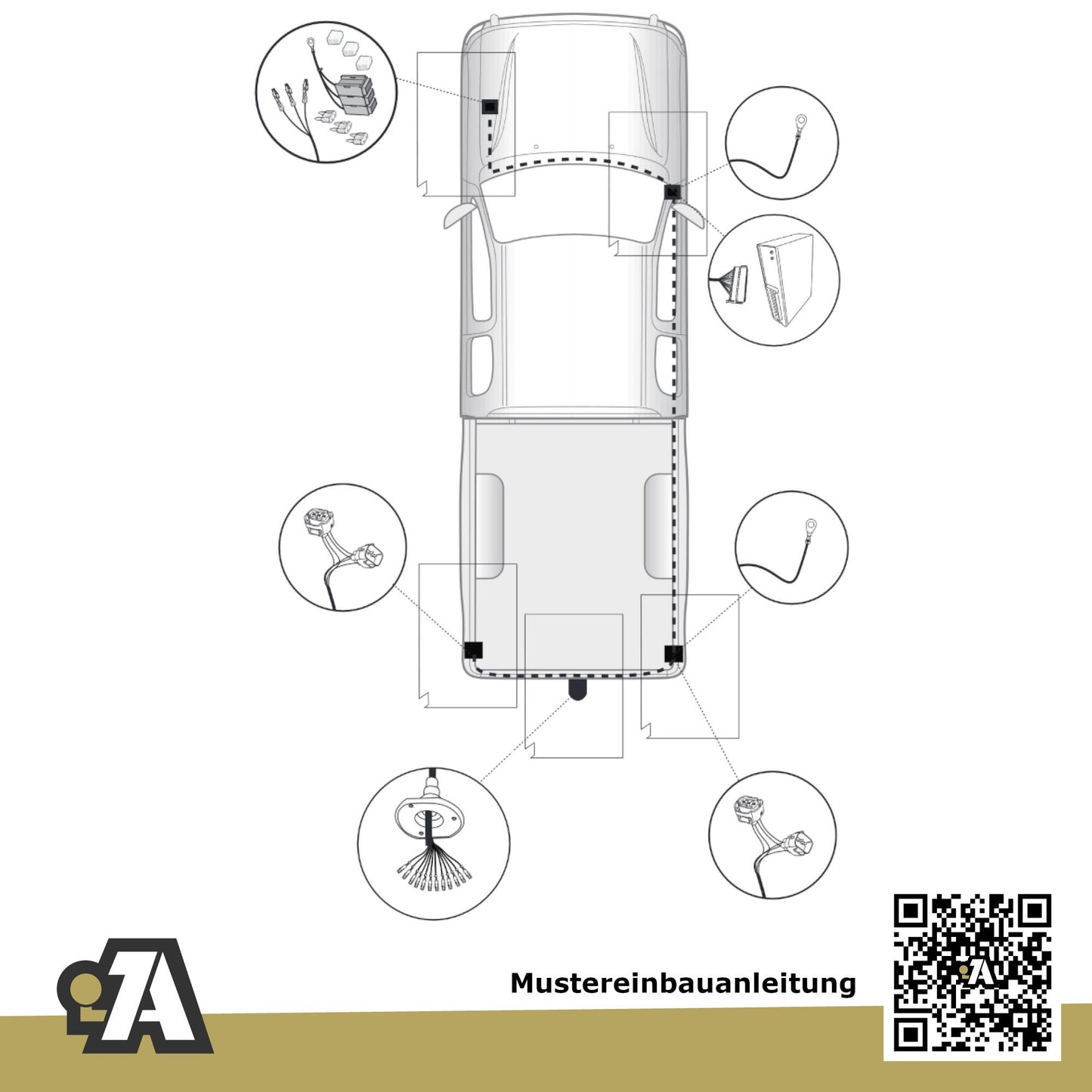 Toyota Hilux VIII Pick Up ab 06.2016 N1_ BRiNK Anhängerkupplung mit JAEGER Elektrosatz