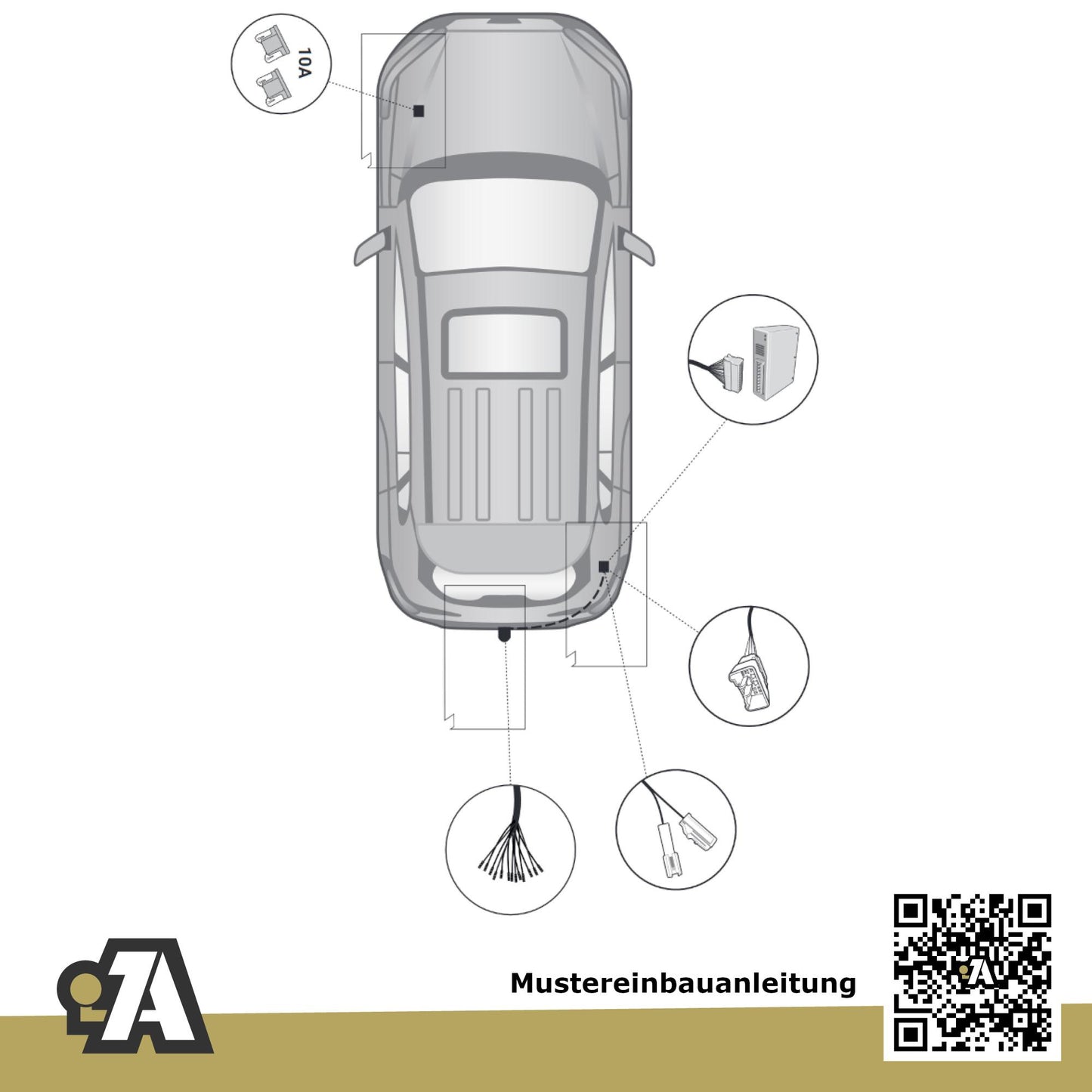 Toyota Corolla Cross 5-Türer (SUV) ab 09.2022 G1 / G_1 BRiNK Anhängerkupplung mit JAEGER Elektrosatz