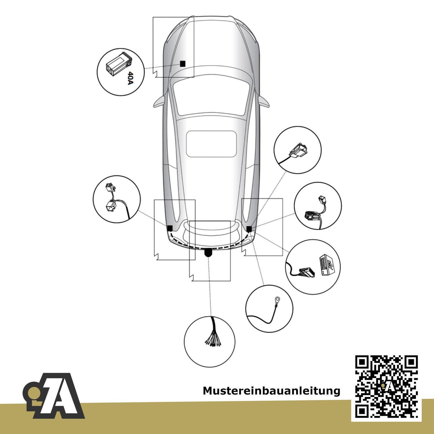 Volvo C30 3-Türer (Fließheck) 01.2007-03.2013 M BRiNK Anhängerkupplung mit JAEGER Elektrosatz