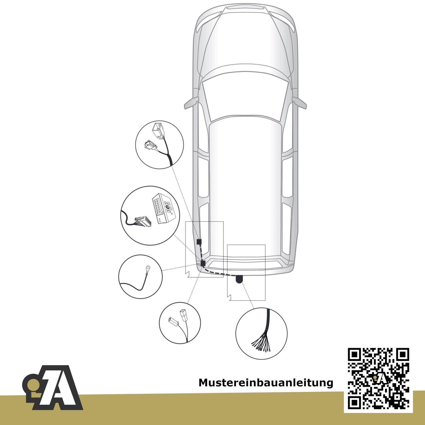Volvo S60 / V60 4/5-Türer (Limo & Kombi) 06.2010-06.2018 134 / 155 / 157 BRiNK Anhängerkupplung mit JAEGER Elektrosatz