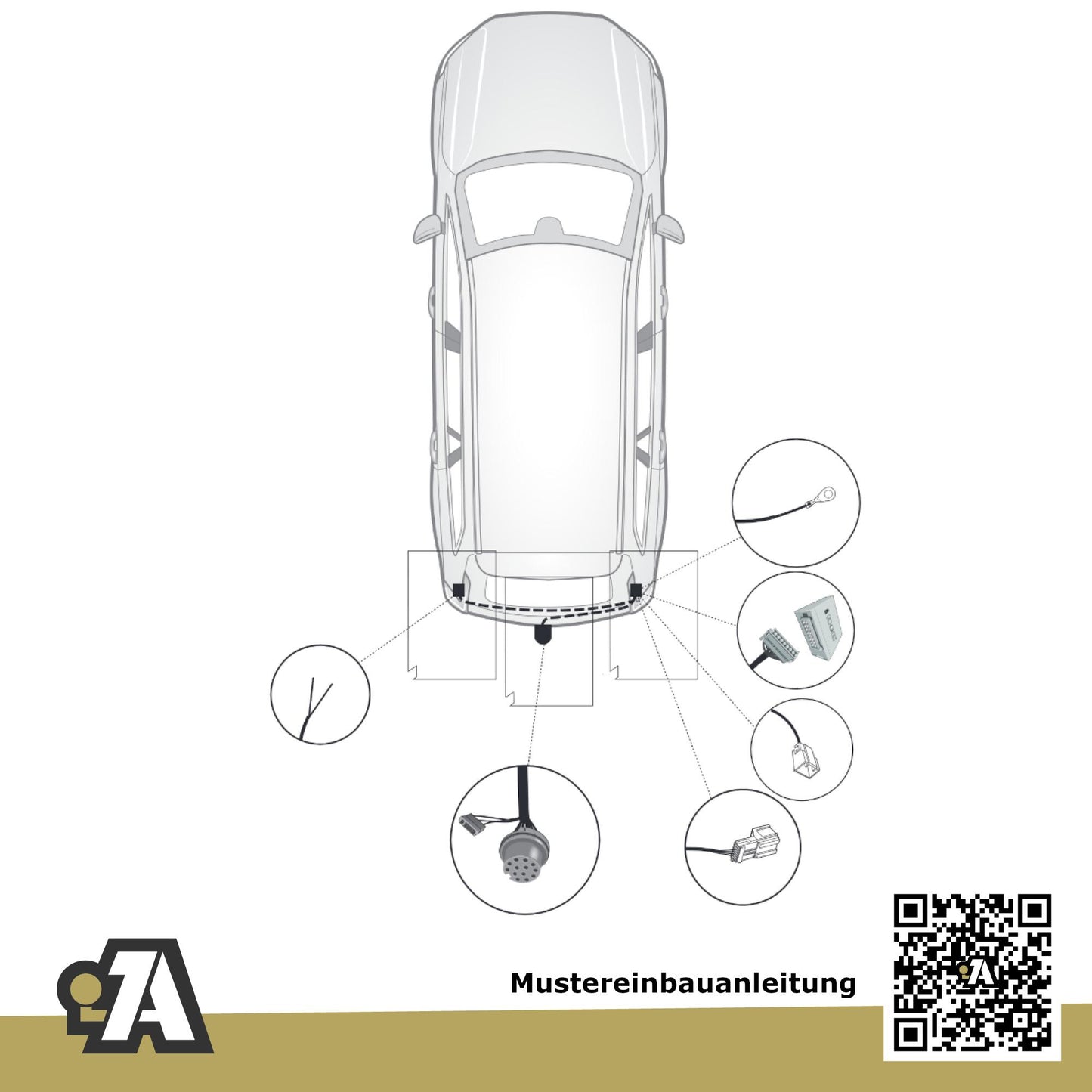 Volvo C40 5-Türer (SUV) 11.2021-05.2024 - BRiNK Anhängerkupplung mit JAEGER Elektrosatz