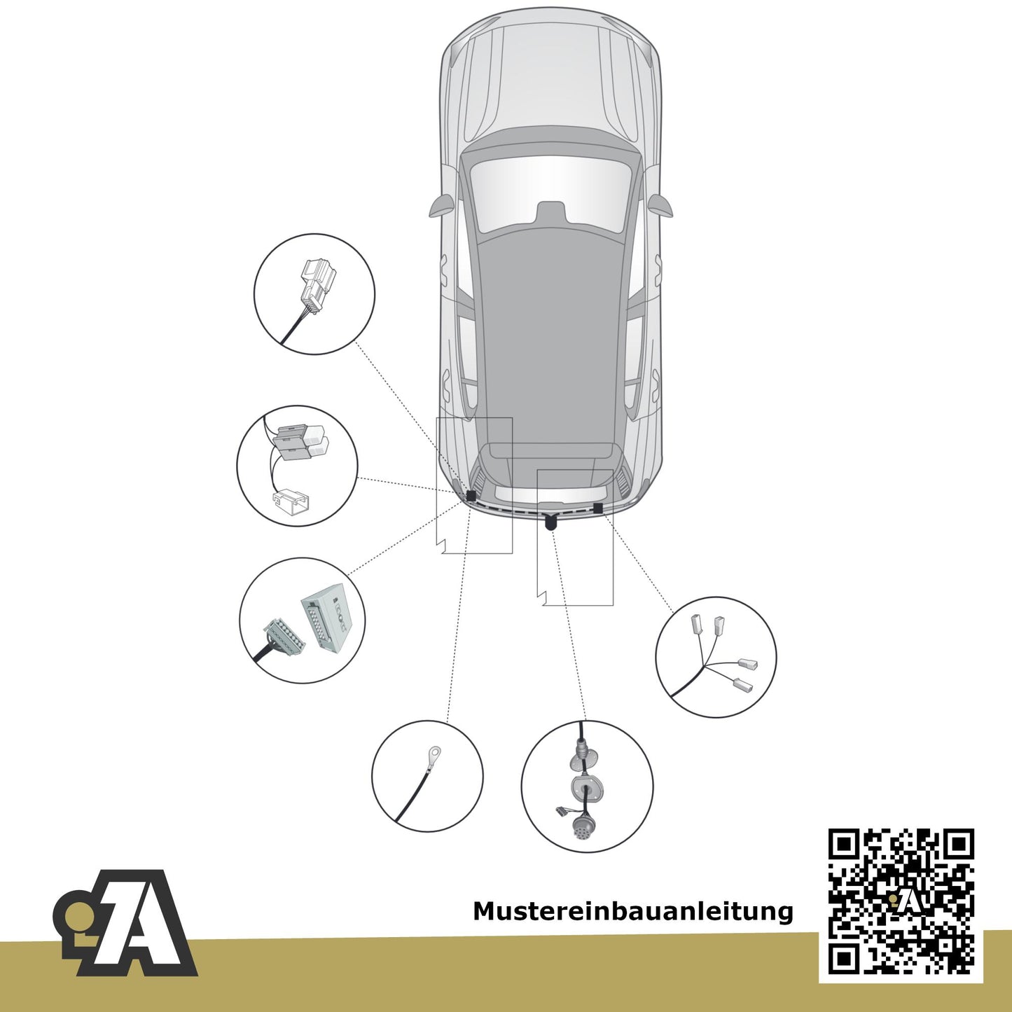 Volvo EX30 5-Türer (SUV) ab 01.2024 416 BRiNK Anhängerkupplung mit JAEGER Elektrosatz