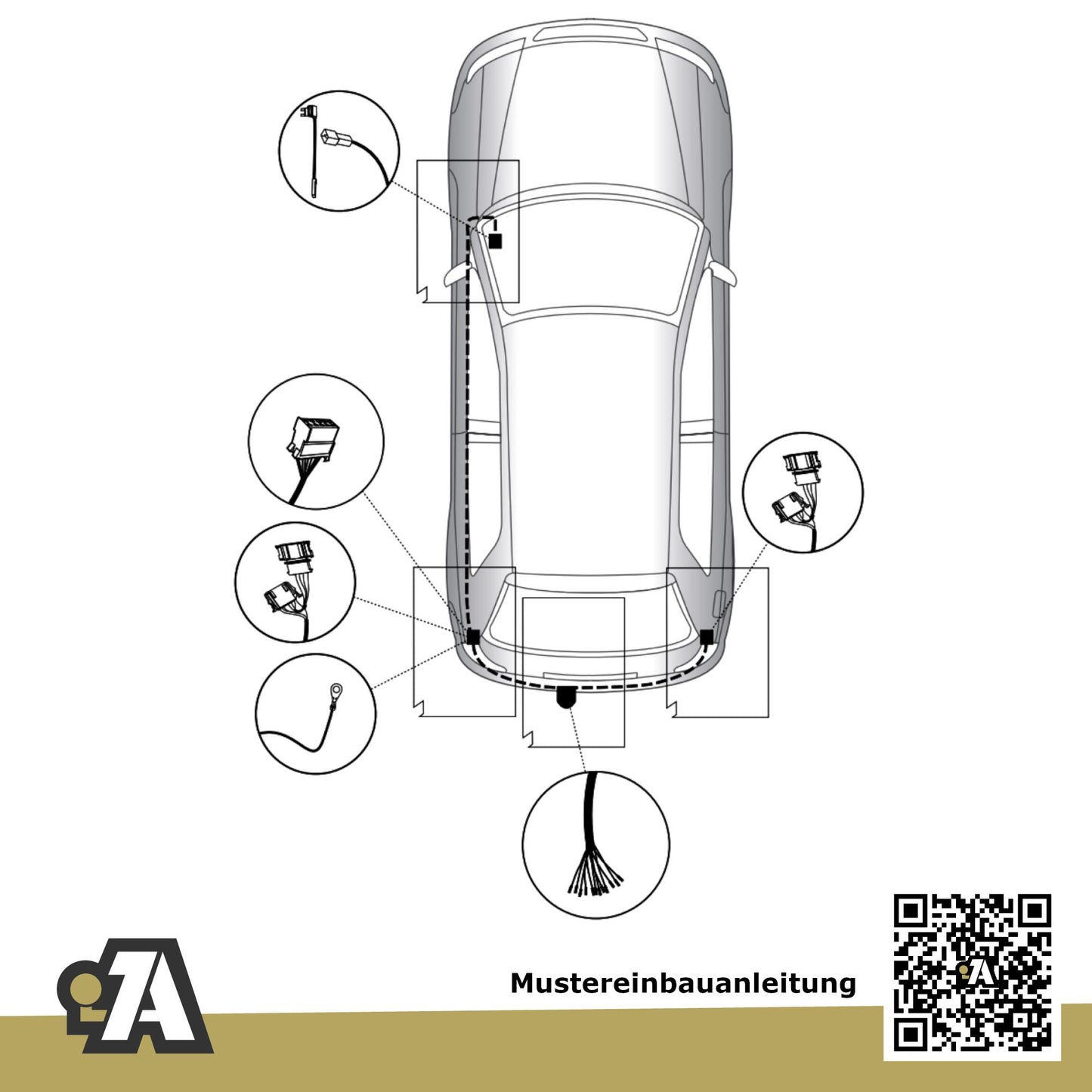 VW Fox 3-Türer (Steilheck) 04.2005-08.2014 5Z1 / 5Z3 / 5Z4 BRiNK Anhängerkupplung mit JAEGER Elektrosatz