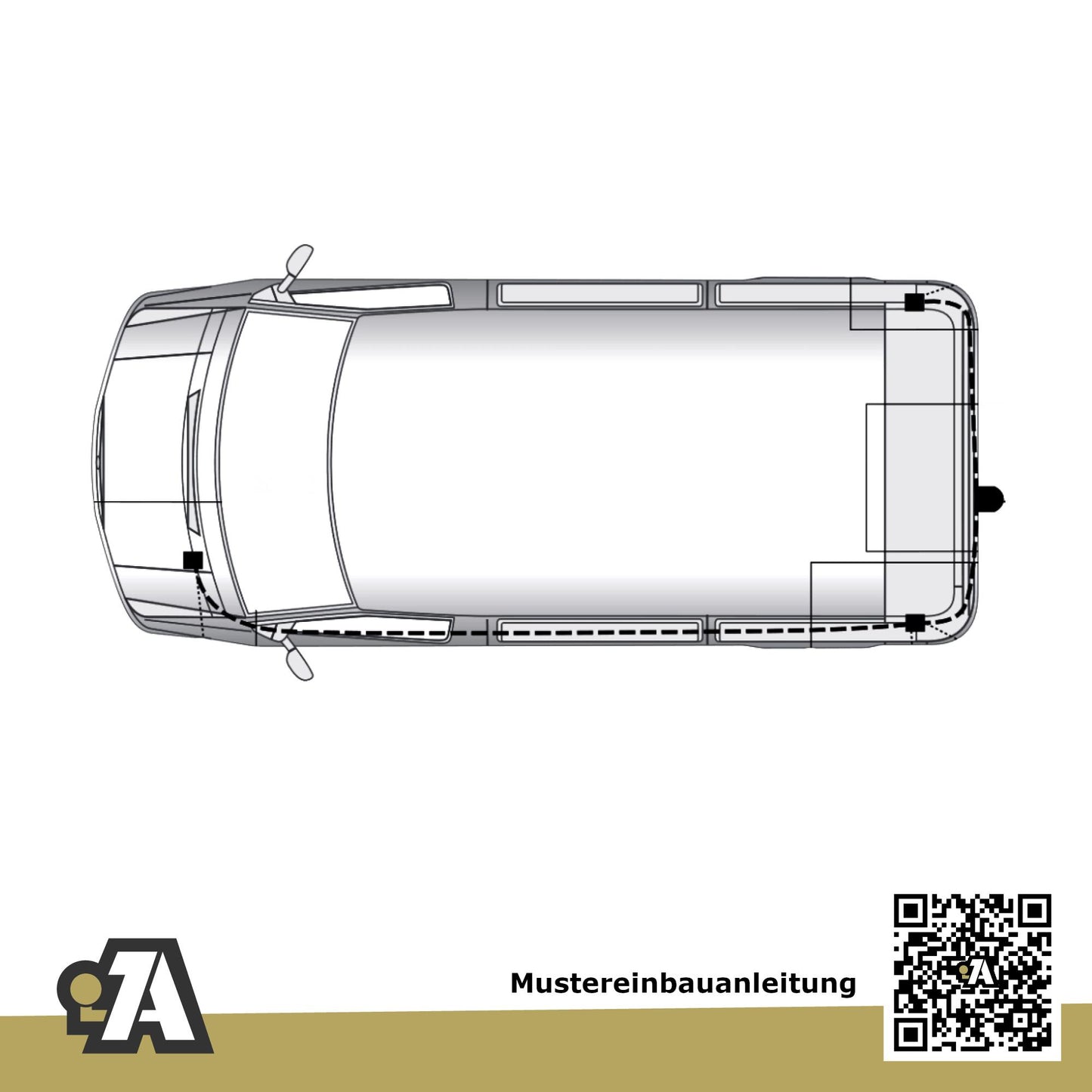 VW T5 Bus / Kasten 05.2003-09.2009 7H_ / 7E_ BRiNK Anhängerkupplung mit JAEGER Elektrosatz