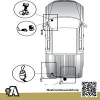 VW Amarok Pick Up 08.2010-05.2020 mit Trittstufe BRiNK Anhängerkupplung mit JAEGER Elektrosatz