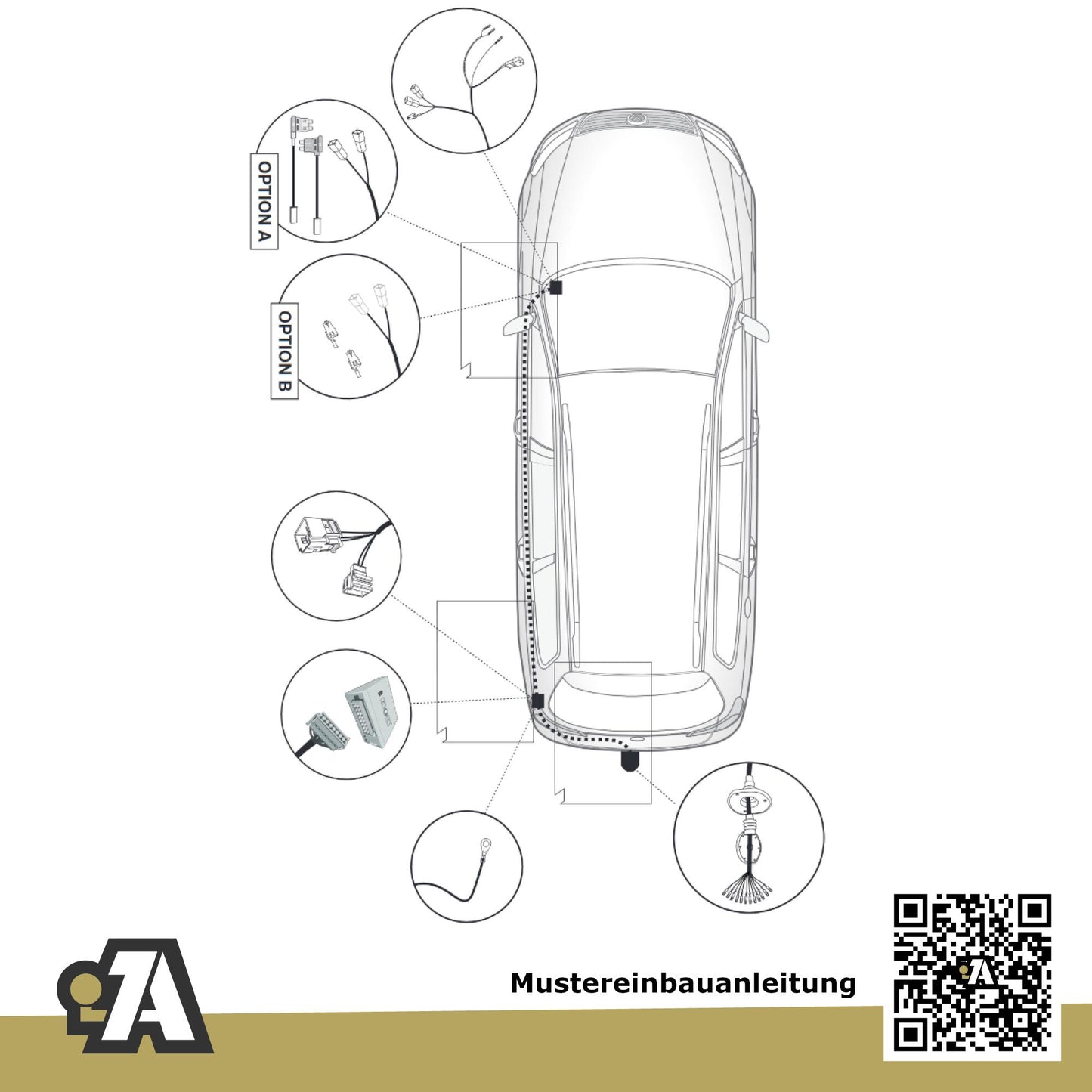 VW Passat B8 4/5-Türer (Limo & Kombi) 11.2014-11.2023 3G_ / CB_ BRiNK Anhängerkupplung mit JAEGER Elektrosatz