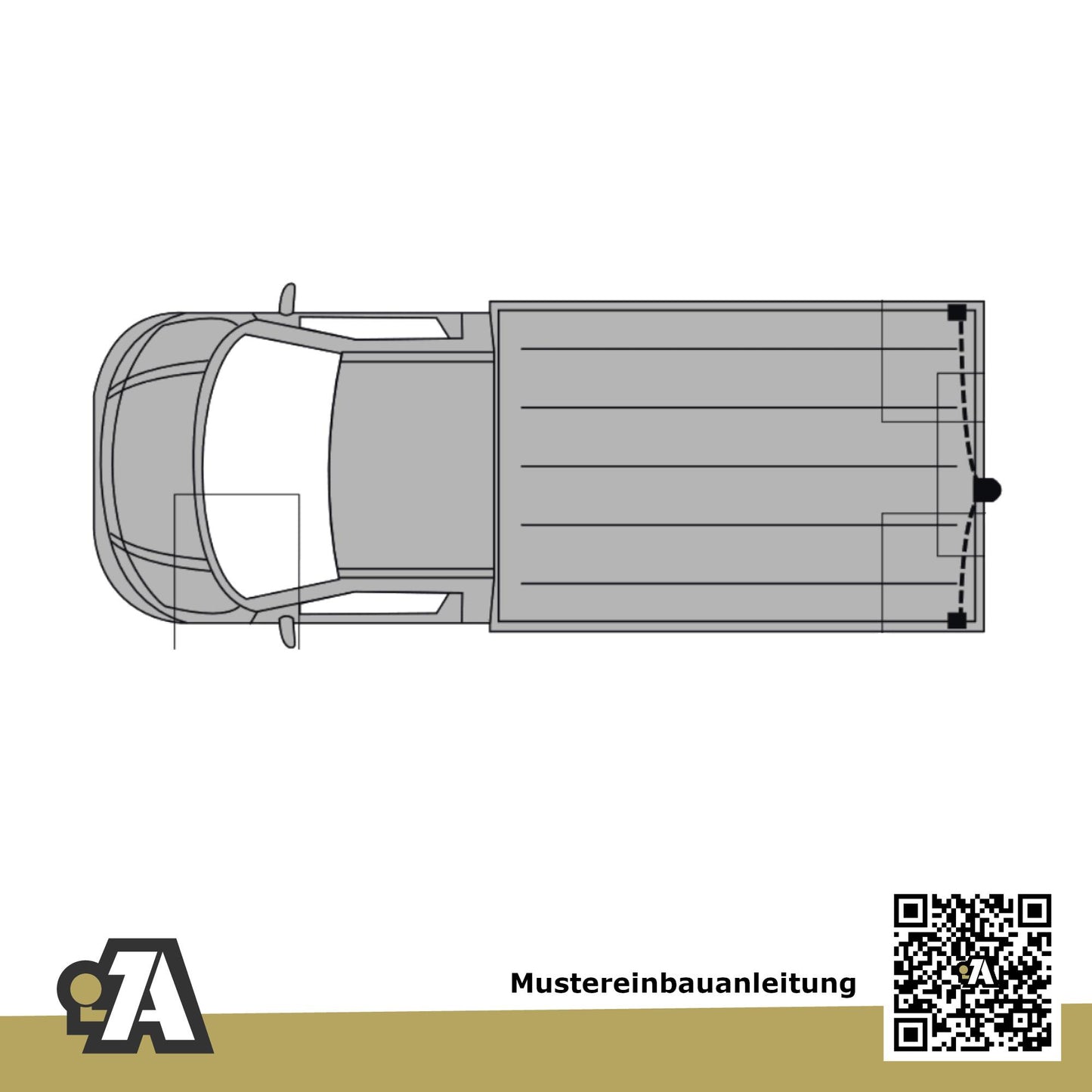 VW T5 / T6 Pritsche Pritsche 05.2003-09.2009 7J_ / S_ BRiNK Anhängerkupplung mit JAEGER Elektrosatz