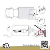 VW T5 / T6 Pritsche Pritsche 07.2011-10.2019 7J_ / S_ BRiNK Anhängerkupplung mit JAEGER Elektrosatz