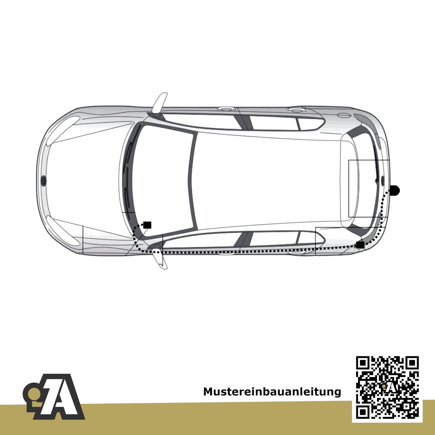 VW Golf VIII Fließheck 3/5-Türer (Fließheck) ab 12.2019 CB1 / CD1 BRiNK Anhängerkupplung mit JAEGER Elektrosatz