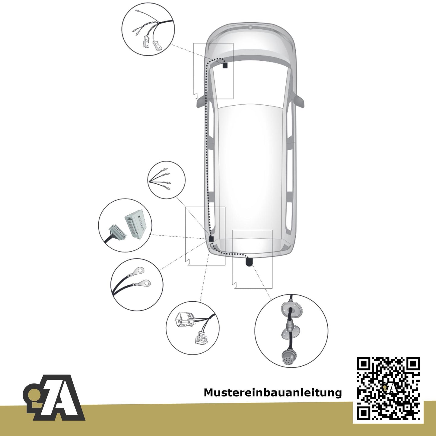 VW ID Buzz Bus / Kasten ab 10.2022 EB_ BRiNK Anhängerkupplung mit JAEGER Elektrosatz