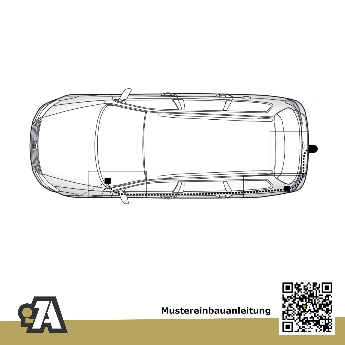 VW Tiguan III 5-Türer (SUV) ab 03.2024 CT1 BRiNK Anhängerkupplung mit JAEGER Elektrosatz