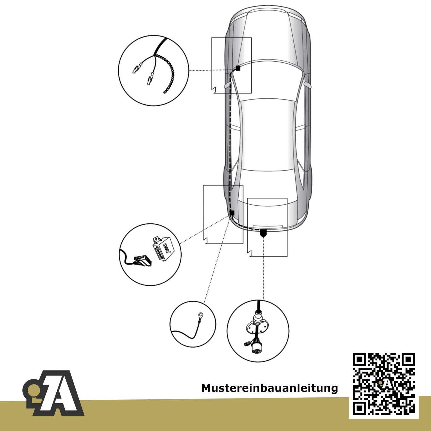 Seat Exeo + ST 4/5-Türer (Limo & Kombi) 03.2009-05.2013 3R BRiNK Anhängerkupplung mit JAEGER Elektrosatz