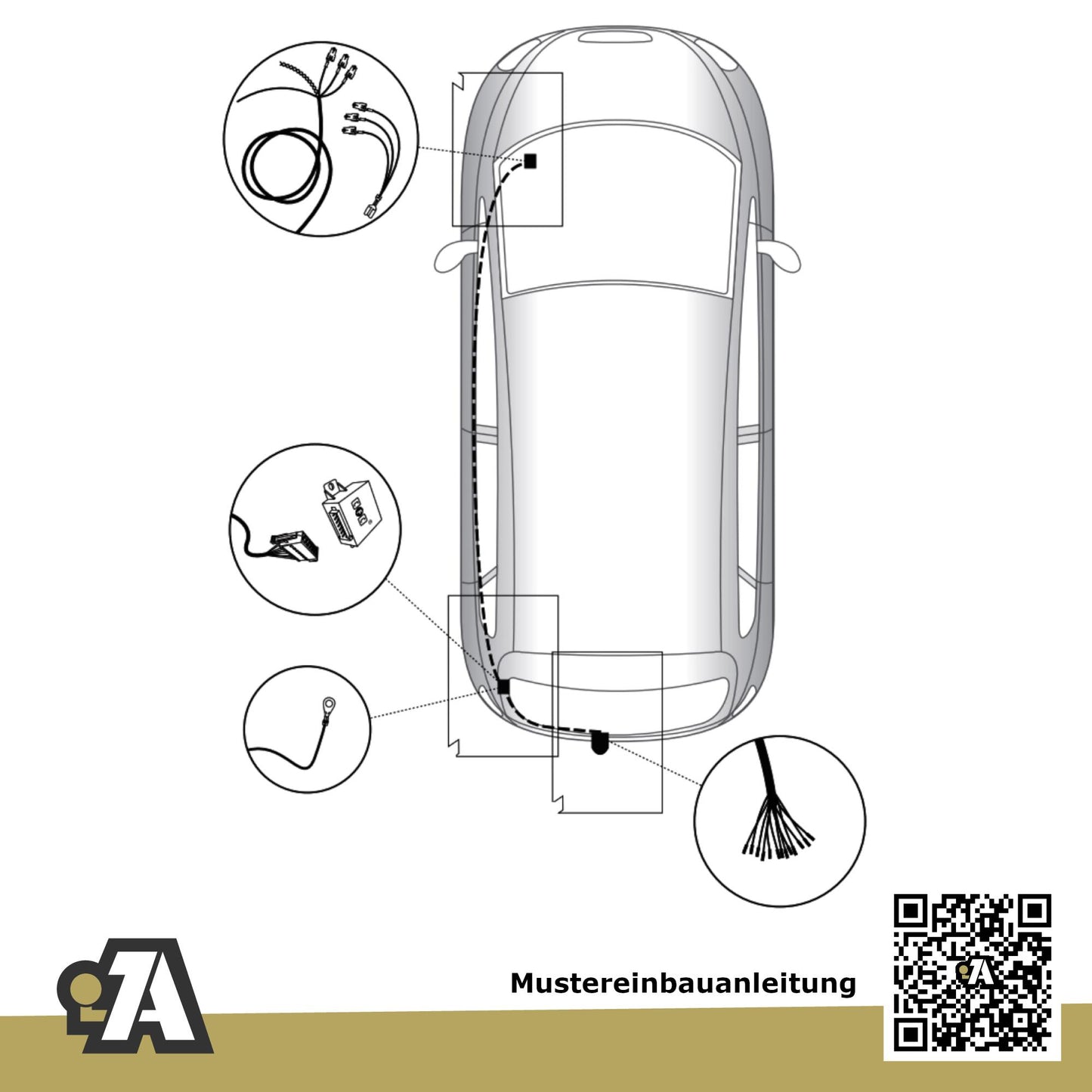 Seat Toledo 5-Türer (Fließheck) 01.2005-08.2009 5P BRiNK Anhängerkupplung mit JAEGER Elektrosatz