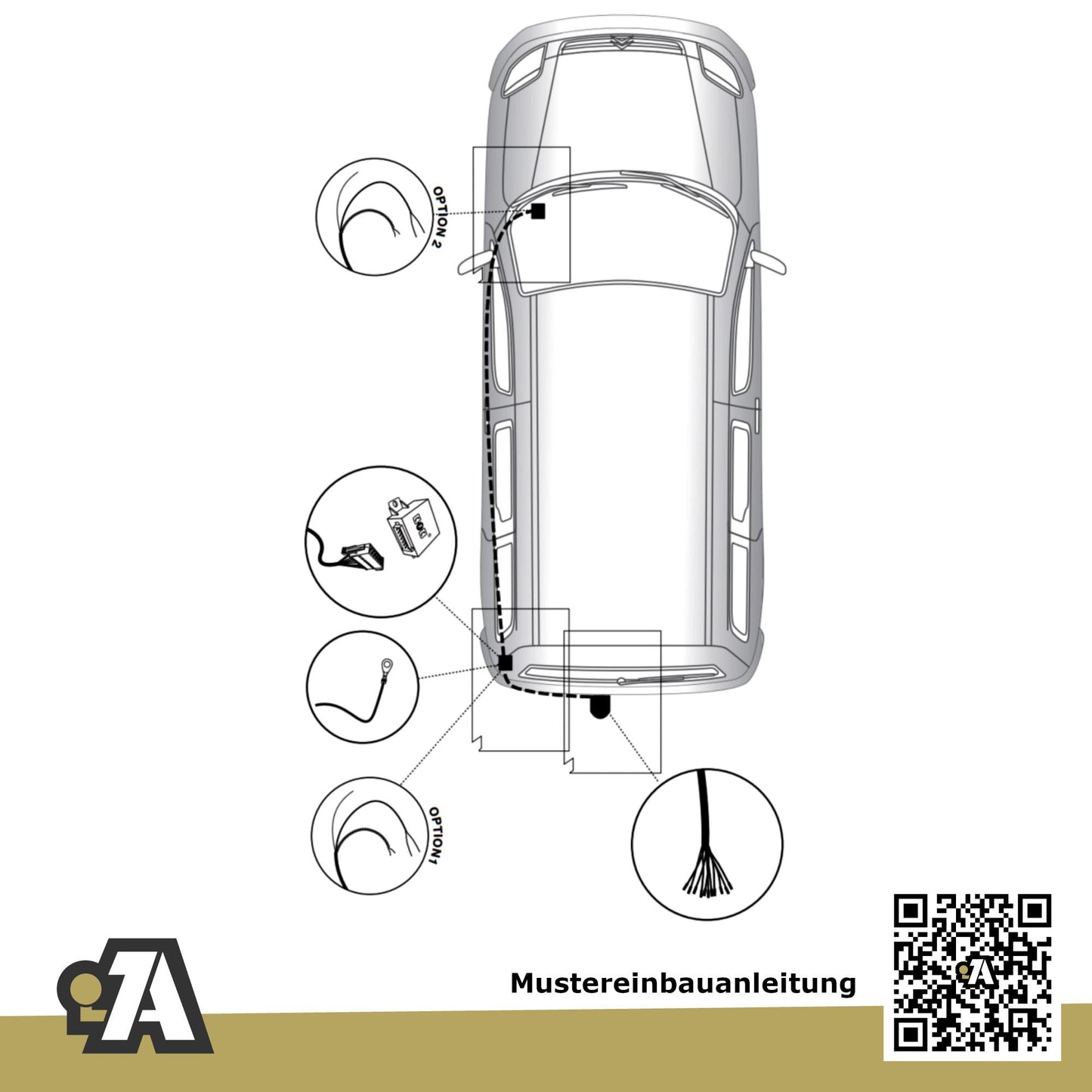 Citroen Berlingo II Kombi / Kasten 05.2008-08.2018 B9 L1 - Länge: 4380mm BRiNK Anhängerkupplung mit JAEGER Elektrosatz