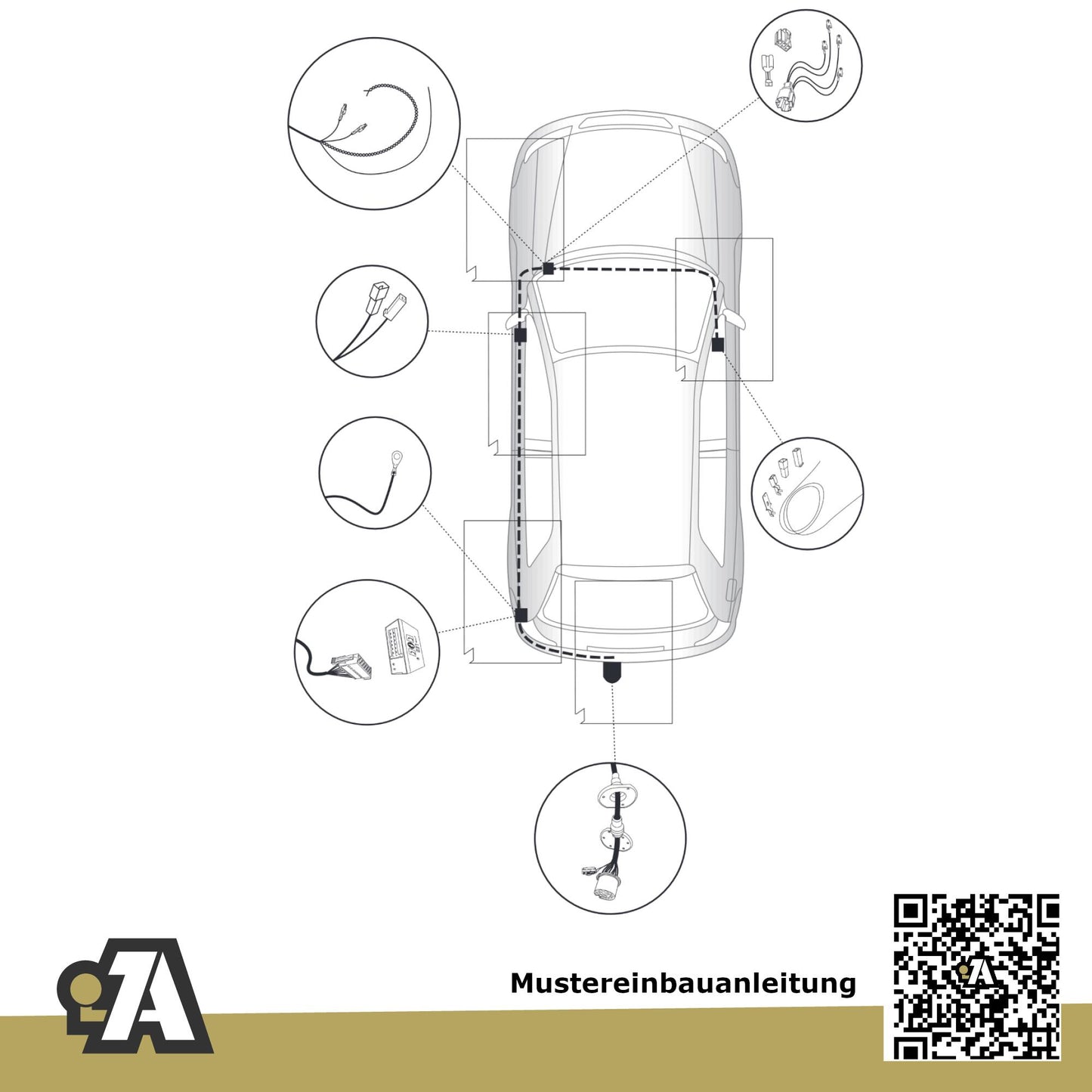 Skoda Roomster 5-Türer (Hochdachkombi) 06.2010-04.2015 5J BRiNK Anhängerkupplung mit JAEGER Elektrosatz