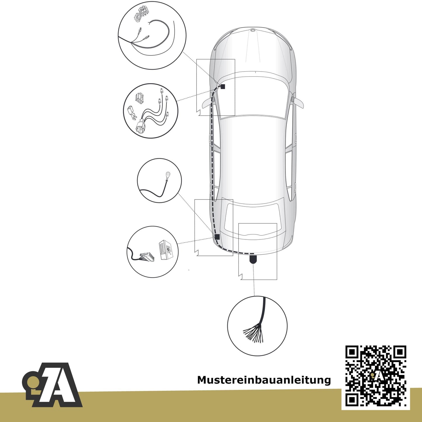 Skoda Rapid Spaceback 5-Türer (Kombi) 10.2013-05.2015 NH1 BRiNK Anhängerkupplung mit JAEGER Elektrosatz