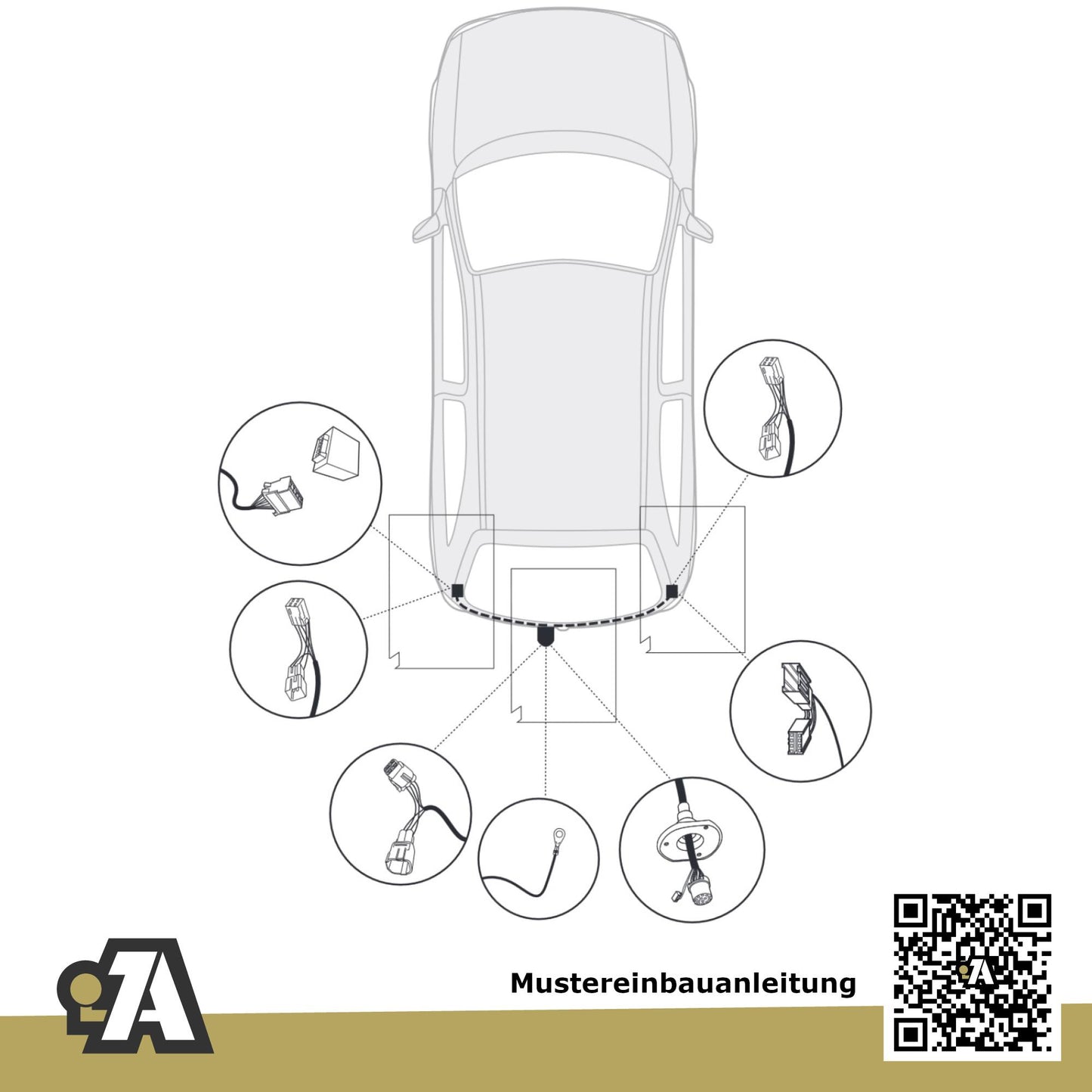 Suzuki Ignis 3/5-Türer (Mini-SUV) 08.2003-12.2007 MH BRiNK Anhängerkupplung mit JAEGER Elektrosatz