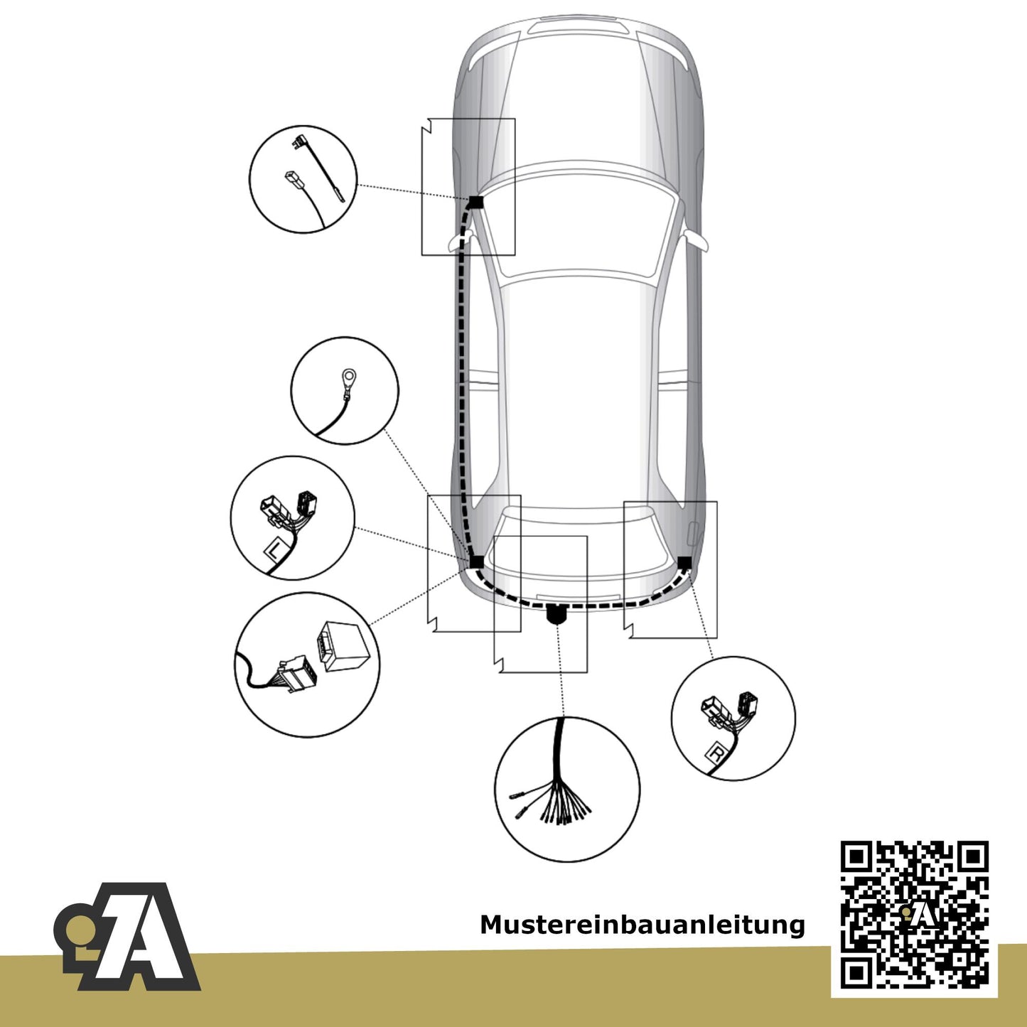 Suzuki Alto 5-Türer (Fließheck) 01.2009-12.2015 GF BRiNK Anhängerkupplung mit JAEGER Elektrosatz