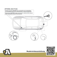 VW Golf V Fließheck 3/5-Türer (Fließheck) 10.2003-10.2008 1K1 BRiNK Anhängerkupplung mit JAEGER Elektrosatz