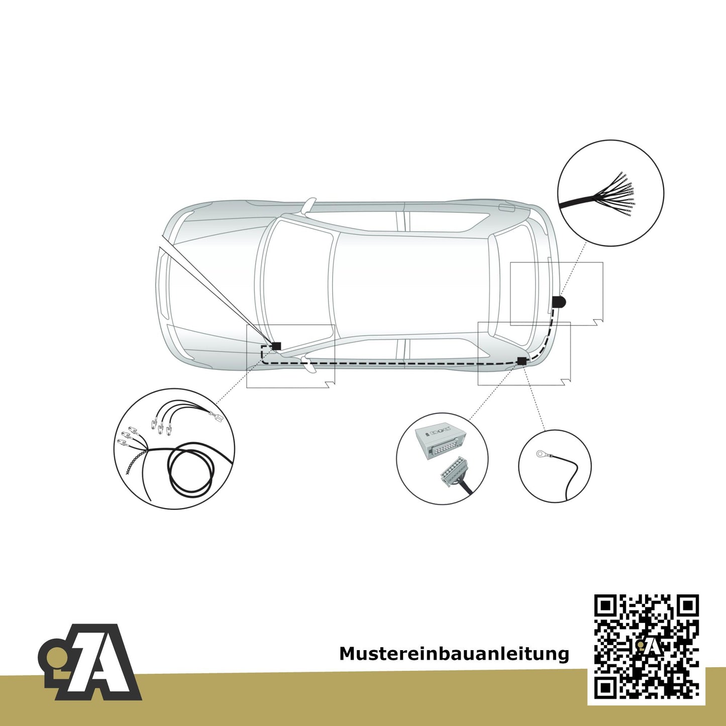 VW Golf Plus 5-Türer (Fließheck) 03.2005-01.2014 1K, 5M1, 521 BRiNK Anhängerkupplung mit JAEGER Elektrosatz