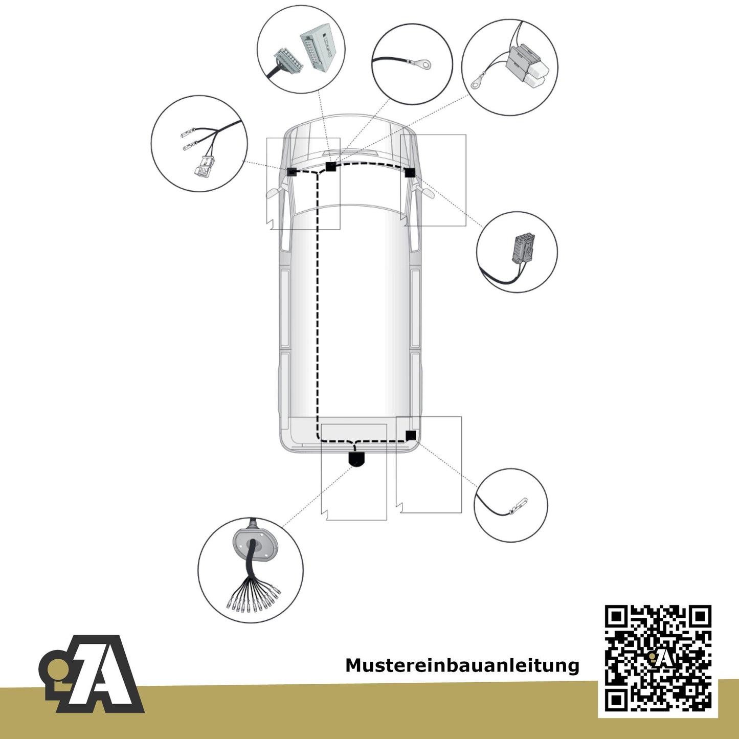 Citroen Jumper Bus / Kasten 07.2021-06.2024 250 - L1, L2, L3 BRiNK Anhängerkupplung mit JAEGER Elektrosatz