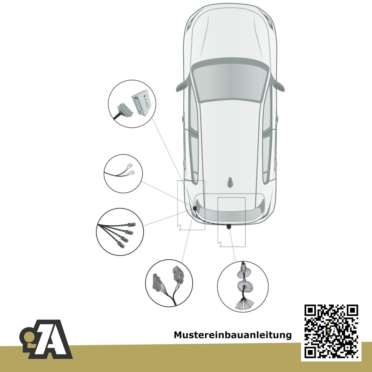 Citroen C5 X 5-Türer (Kombilimousine) ab 05.2022 N_ BRiNK Anhängerkupplung mit JAEGER Elektrosatz
