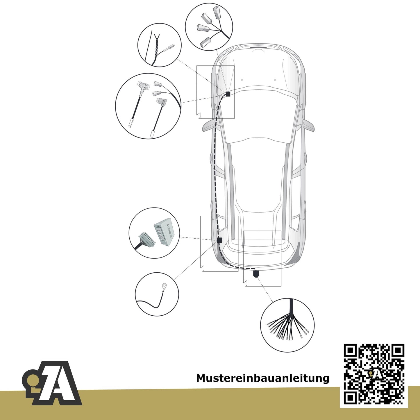 Citroen C4 X 5-Türer (SUV) ab 10.2022 BD / BE / BF BRiNK Anhängerkupplung mit JAEGER Elektrosatz