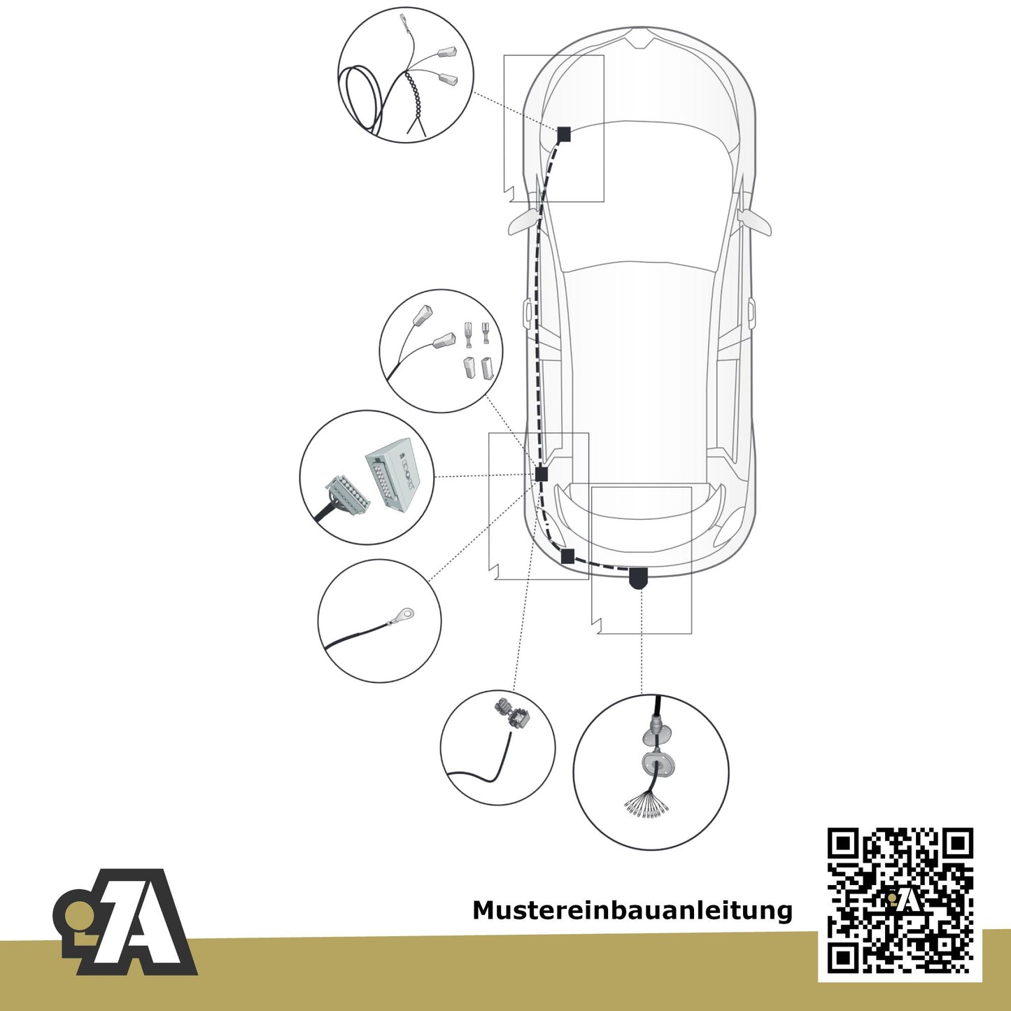 Dacia Jogger 5-Türer (Kompaktvan) ab 03.2022 BRiNK Anhängerkupplung mit JAEGER Elektrosatz