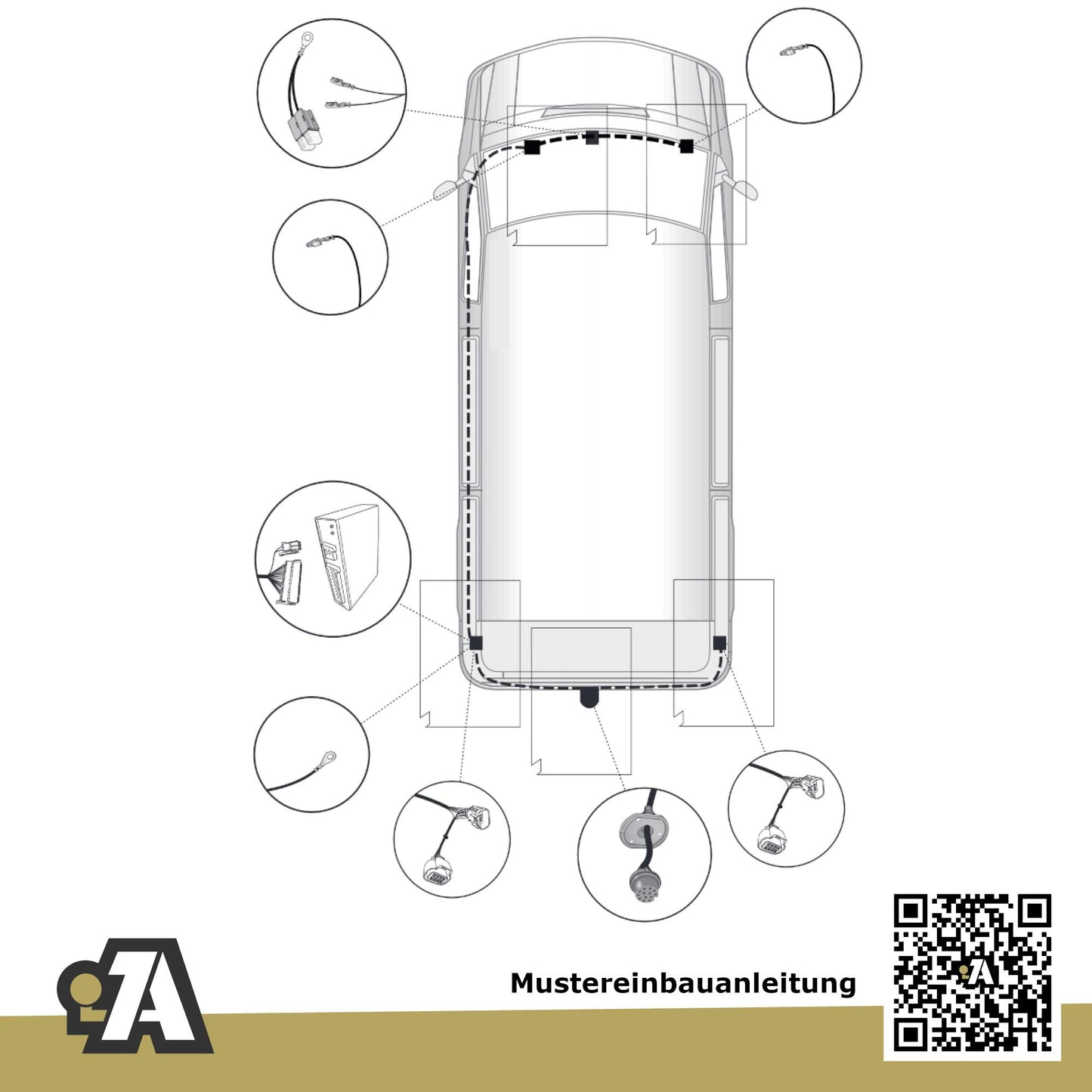 Fiat Ducato Bus / Kasten ab 07.2021 250 - L1, L2, L3 BRiNK Anhängerkupplung mit JAEGER Elektrosatz