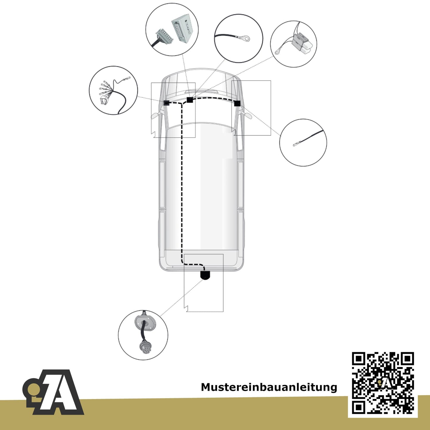 Fiat Ducato Bus / Kasten ab 07.2021 250 - L4/XL BRiNK Anhängerkupplung mit JAEGER Elektrosatz