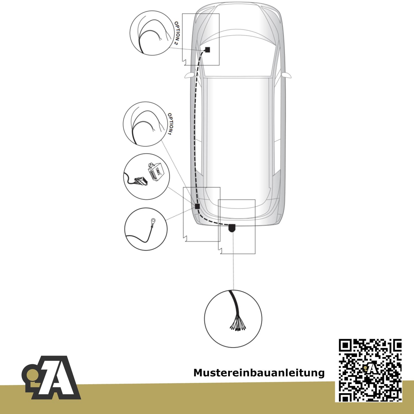 Citroen C8 5-Türer (Van) 11.2005-08.2014 EA_ / EB_ BRiNK Anhängerkupplung mit JAEGER Elektrosatz
