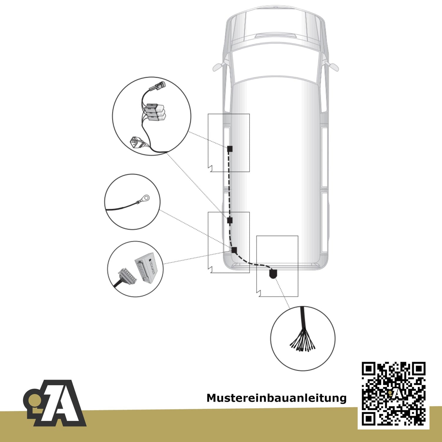 Fiat Scudo Kombi / Kasten ab 04.2022 - BRiNK Anhängerkupplung mit JAEGER Elektrosatz
