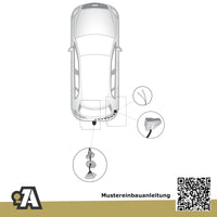 Mercedes A-Klasse 5-Türer (Fließheck) ab 05.2018 W177 BRiNK Anhängerkupplung mit JAEGER Elektrosatz