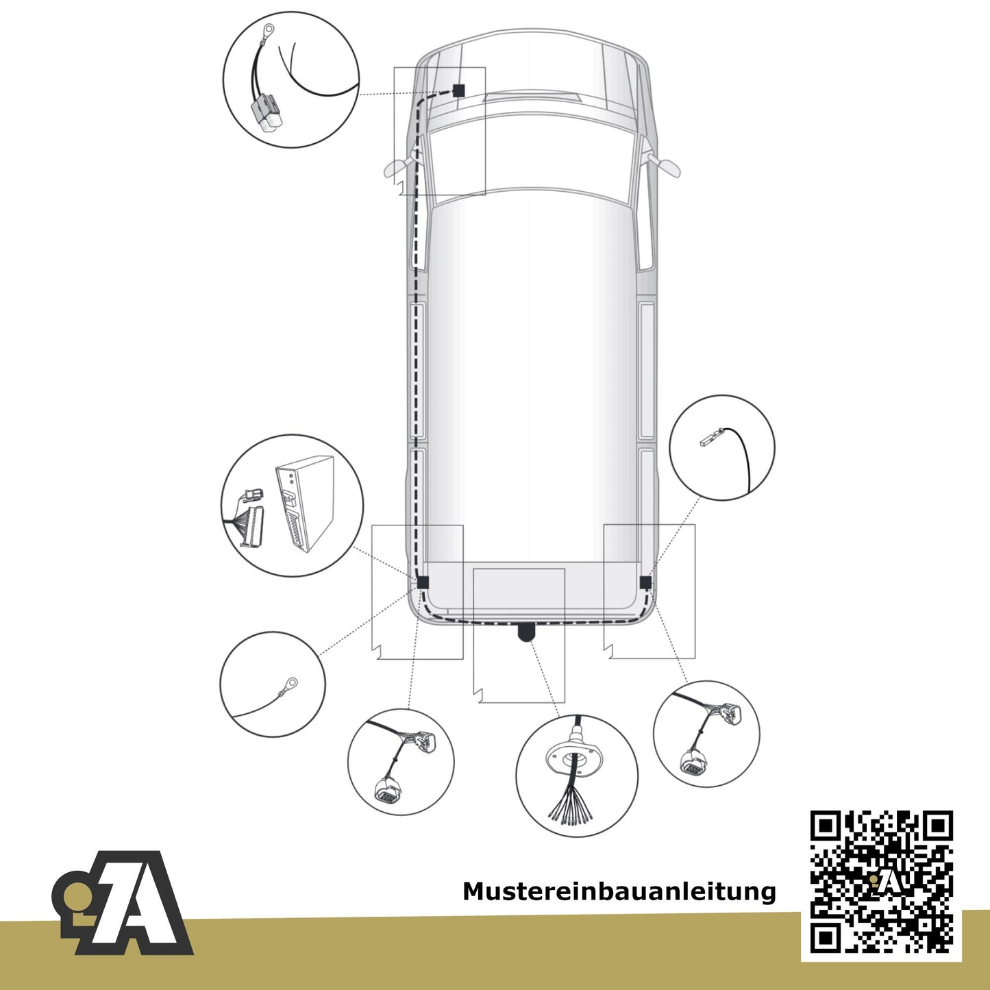 Citroen Jumper Bus / Kasten 07.2021-06.2024 250 - L1, L2, L3 BRiNK Anhängerkupplung mit JAEGER Elektrosatz