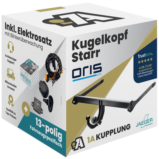 Audi A5 2-Türer (Cabriolet) 03.2009-11.2016 8F7 ORIS Anhängerkupplung mit JAEGER Elektrosatz