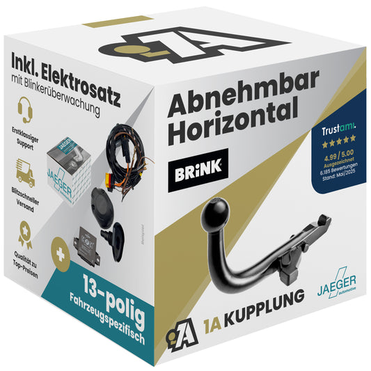 Volvo V70 5-Türer (Kombi) 03.2000-04.2004 P26 BRiNK Anhängerkupplung mit JAEGER Elektrosatz