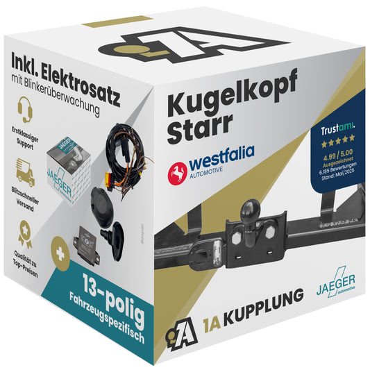 Toyota Hilux VII Pick Up 11.2010-12.2015 N_ ohne Trittbrett Westfalia-Automotive mit JAEGER Elektrosatz