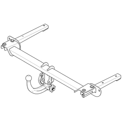 Westfalia Anhängerkupplung abnehmbar Inkl. E-Satz - Fiat Grande Punto 10.2005-10.2009