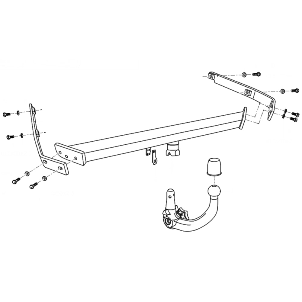 Westfalia Anhängerkupplung abnehmbar Inkl. E-Satz - Ford Focus C-MAX 10.2003-09.2010