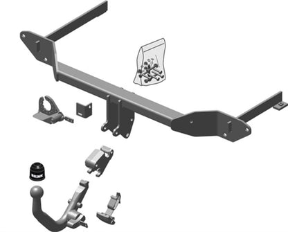 Brink Anhängerkupplung abnehmbar Inkl. E-Satz - Fiat Punto EVO 10.2009-07.2011