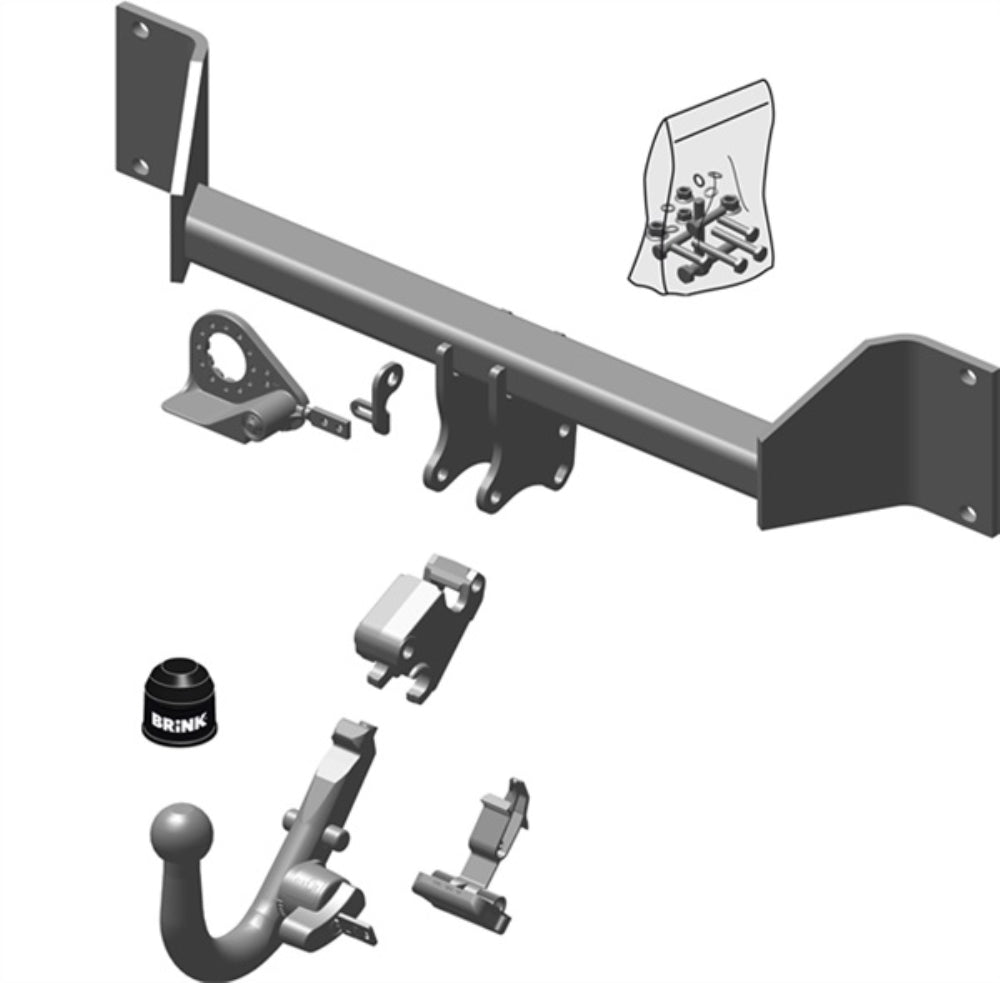 Brink Anhängerkupplung abnehmbar Inkl. E-Satz - BMW X3 F25 11.2010-03.2014