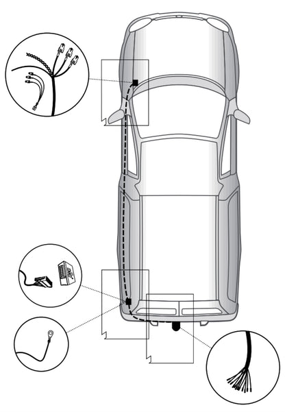 Brink Anhängerkupplung abnehmbar Inkl. E-Satz - VW Caddy III 02.2004-06.2015