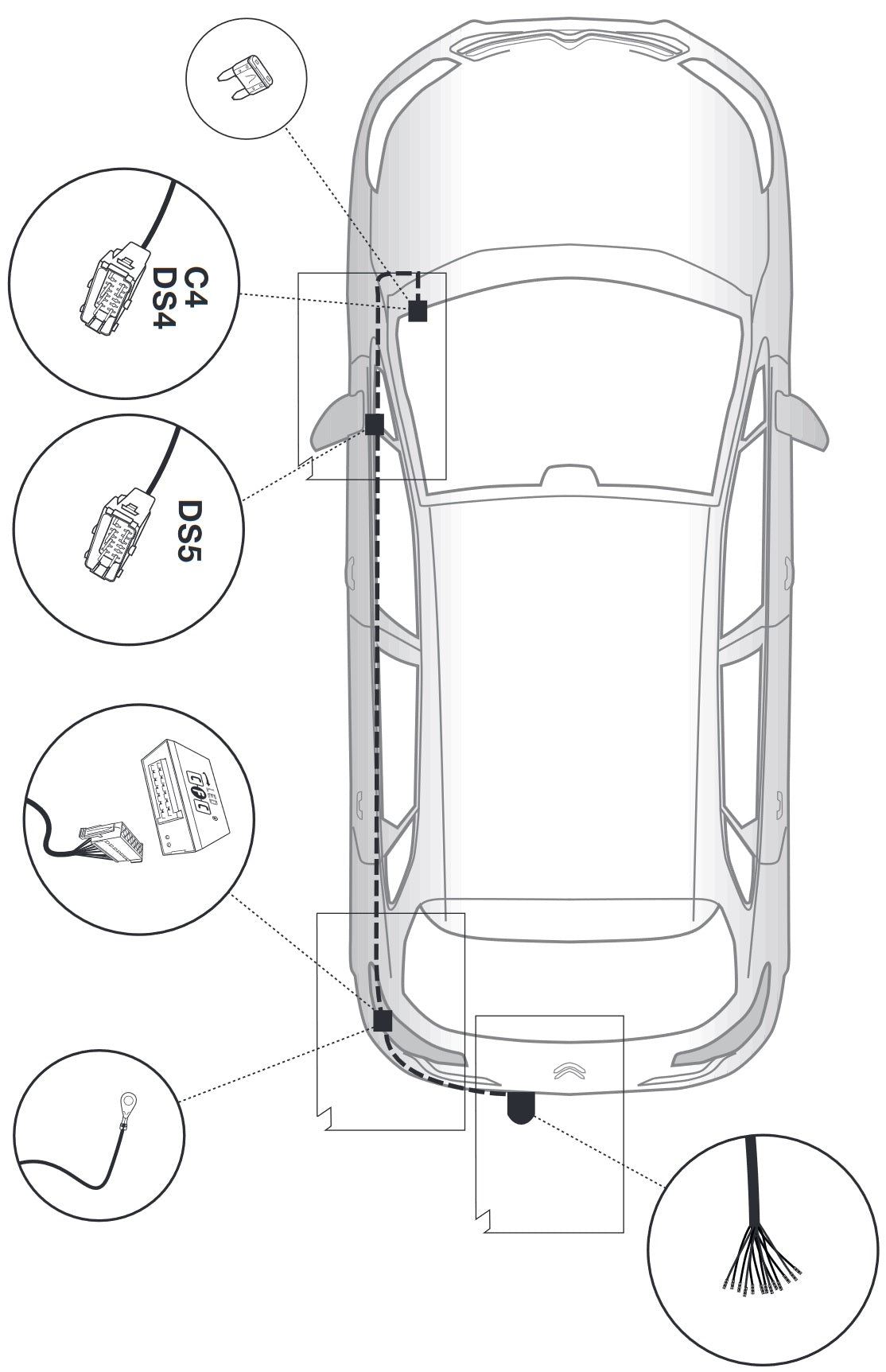 Brink Anhängerkupplung starr Inkl. E-Satz - Citroen DS4 05.2011-07.2015