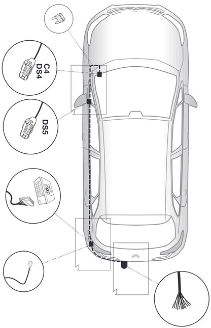 Brink Anhängerkupplung starr Inkl. E-Satz - Citroen DS4 05.2011-07.2015