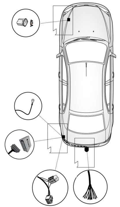 Westfalia Anhängerkupplung abnehmbar Inkl. E-Satz - Ford S-MAX ab 08.2015