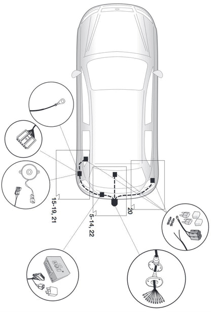 Westfalia Anhängerkupplung abnehmbar Inkl. E-Satz - Kia Ceed SW ab 09.2019