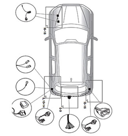Brink Anhängerkupplung abnehmbar Inkl. E-Satz - Peugeot 4008 06.2012-05.2016