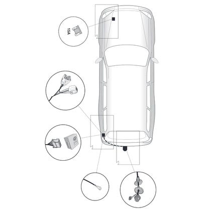 Brink Anhängerkupplung abnehmbar Inkl. E-Satz - Nissan Qashqai II 10.2019-06.2021