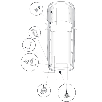 Westfalia Anhängerkupplung abnehmbar Inkl. E-Satz - Nissan X-Trail 08.2017-08.2022