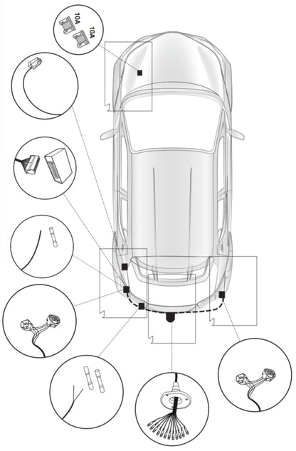 Brink Anhängerkupplung abnehmbar Inkl. E-Satz - Toyota C-HR 10.2016-10.2019